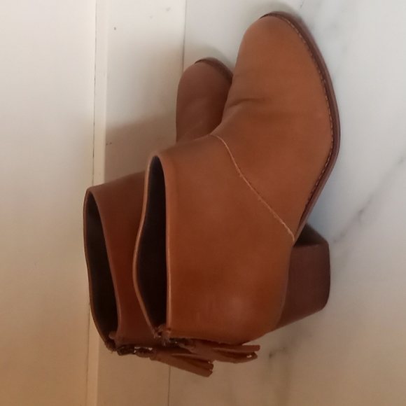 Toms Carpe Diem Leila Brown Leather Boots Sz 6 - Picture 5 of 8